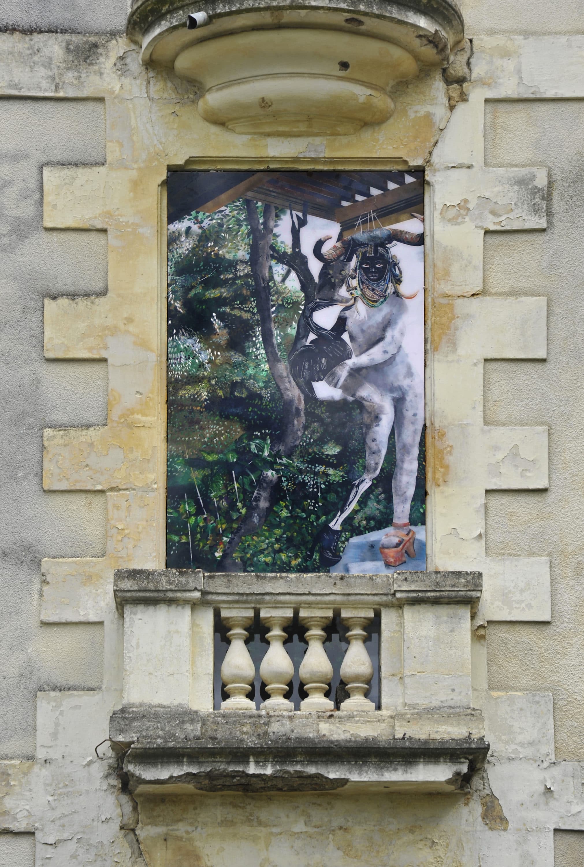 Mirabilia, peinture sur le Château du Bois Fleuri à Lormont par l'artiste Muriel Rodolosse