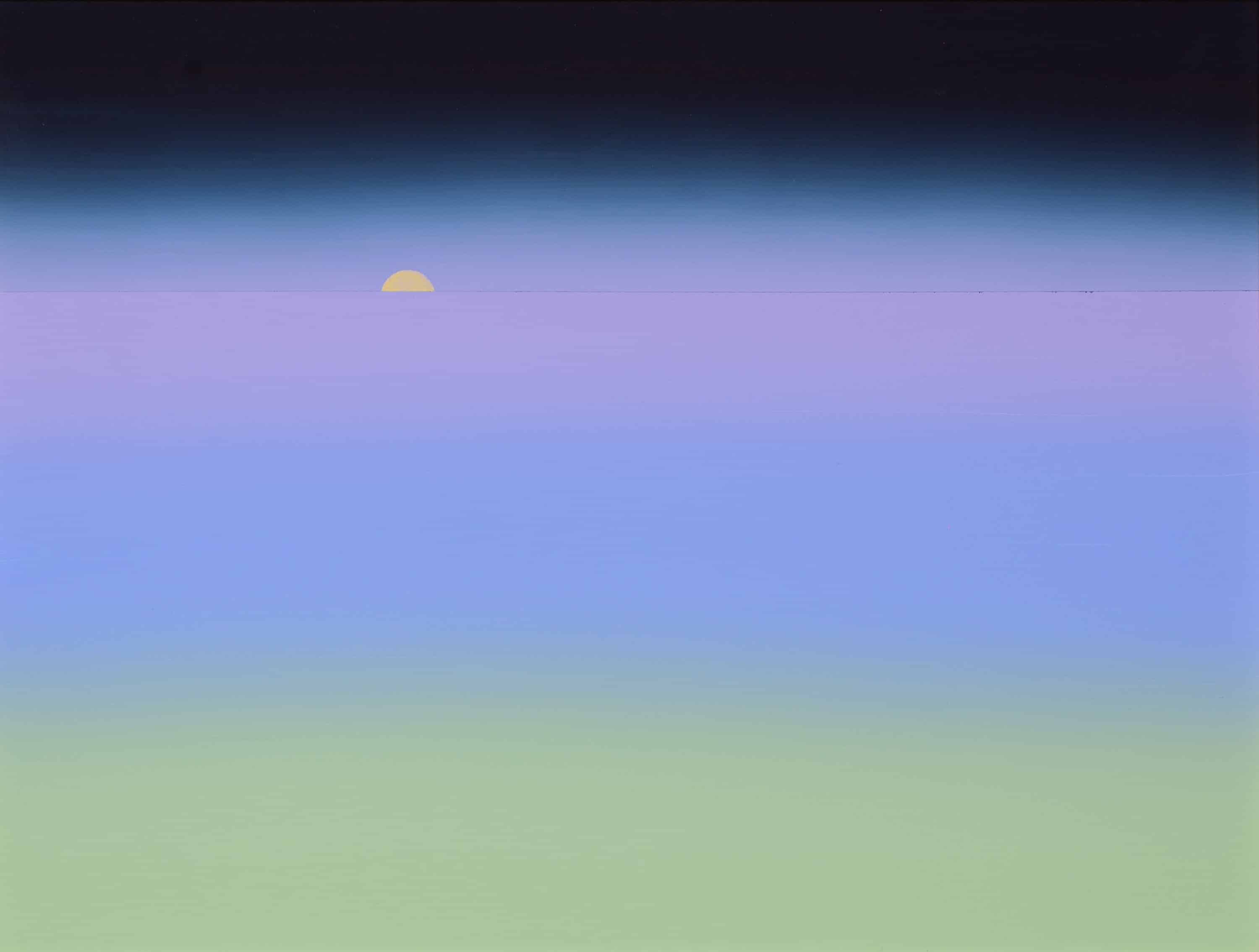 Brume Oeuvre, paysage, couché de soleil, Benjamin Artola