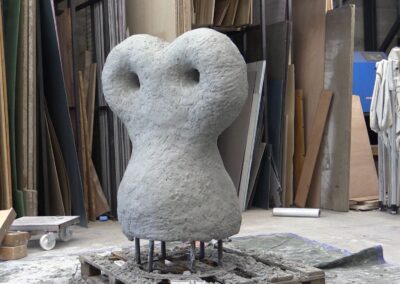 Production des sculptures de Bevis Martin et Charlie Youle / 1% collège Jacques Ellul