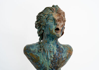 Néréides #1, céramique émaillée, Camille Benbournane