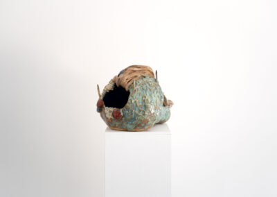 Néréides #6, sculpture, céramique emaillée, swab barcelone, Camille Benbournane