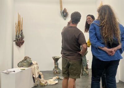 Stand Wab Art Fair Bracelona, public, marie Ladonne, Camille Benbournane