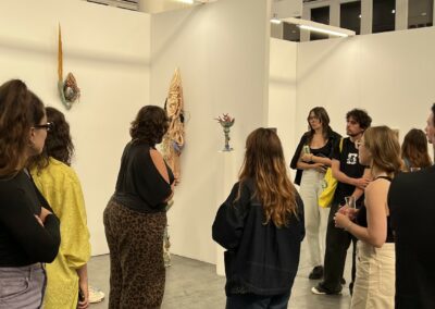 Stand Wab Art Fair Bracelona, public, marie Ladonne, Camille Benbournane