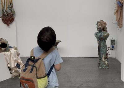 Stand Wab Art Fair Bracelona, public, marie Ladonne, Camille Benbournane